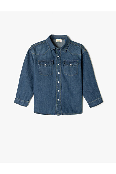 Koton Dark Blue Boy's Jean Jacket