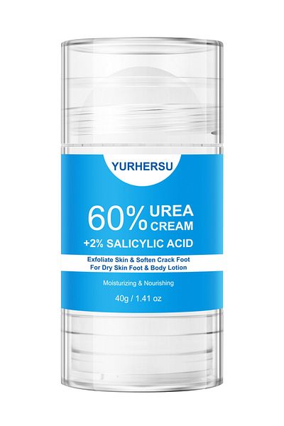 YURHERSU Urea Cream 60% for Foot with 2% Salicylic Acid, Ultra Hydrating Foot Balm for Dry, Cracked Skin,40g
