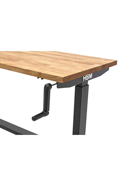 HBM Machines WORKBENCH WITH SOLID WOOD TOP ADJUSTABLE IN HEIGHT 152CM