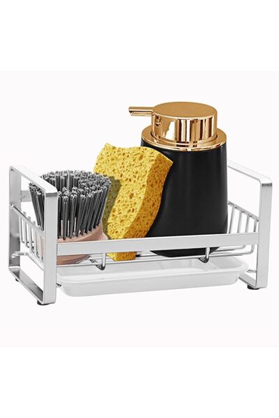 Generic (Silver) - Kitchen Sponge Holder - Kitchen Sink Organiser - Sink Cadd...
