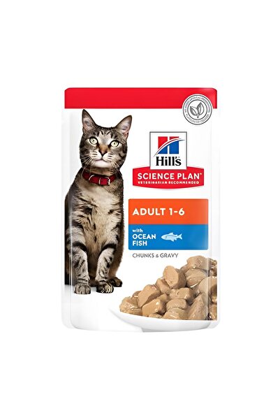 Hill's Hills Okyanus Balıklı Pouch Yetişkin Kedi Maması 85gr x 6 Adet