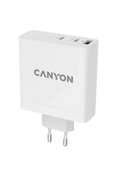 CANYON CND-CHA140-44 Network Charger, 1x USB-A, 2x USB-C, 140W, White