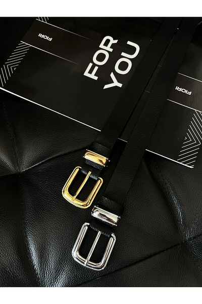 FioriModa Gold Plated Non-Tarnish Women's Trouser Belt, Jacket Belt, Dress Belt, Shirt Belt