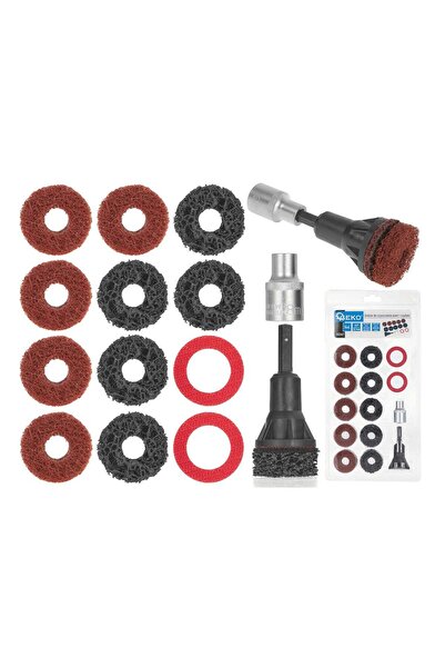 GEKO SET PENTRU CURATAT BUTUC PREZOANE AUTO SET DISC ABRAZIV CURATAT BUTUC ROATA