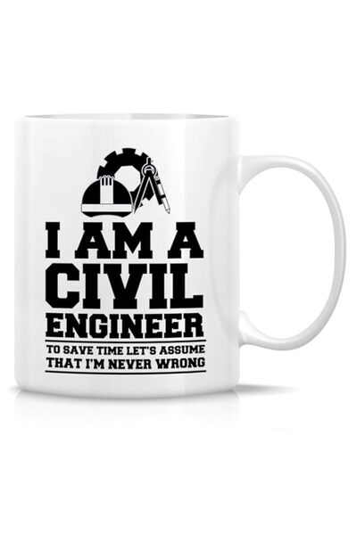 Generic Retreez Funny Mug - I'm a Civil Engineer Assume Never Wrong 11 Oz Cer...