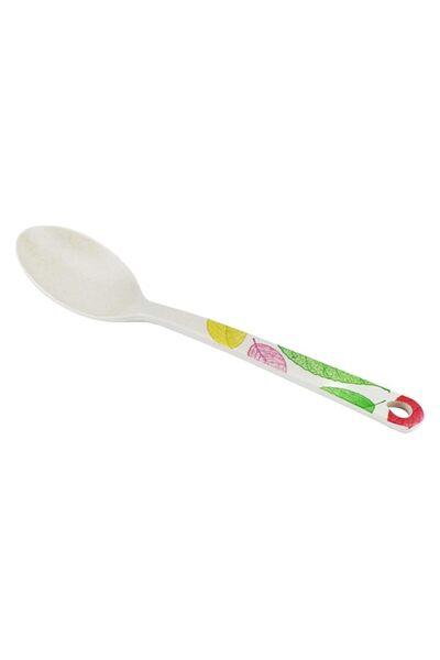 Generic ملعقة إيكووير من ألياف الخيزران - ٣١×٦٫٦ سم - تصميم أوراق الشجر، BD-B...