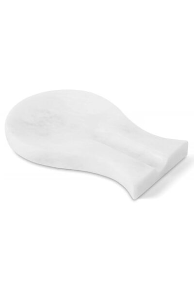 Generic Radicaln Marble Spoon Rest 8" Inches White Handmade – Durable Spoon H...