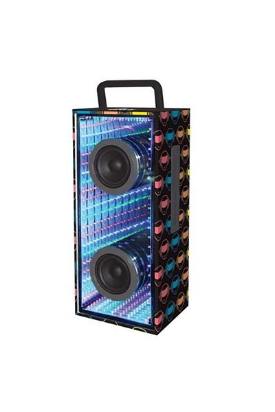 LEXIBOOK Boxă portabilă Iparty, Bluetooth, 12W, lumini, baterie de 4400 mAh, până la 7 ore (negru)