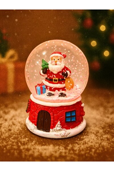 HediyeFilesi 2026 Yeni Yıl led Işıklı Sevimli Noel Baba Kar Küresi – 2026 Yıl...