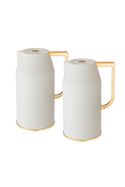 Abareek Al Safa 1 liter tea and coffee thermos set