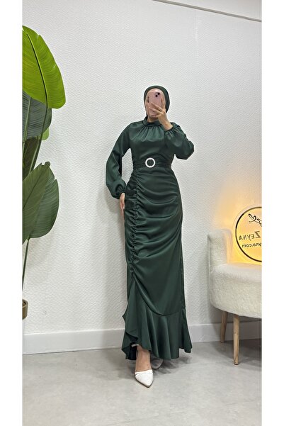 moda zeynaa Rüya Saten Balık Satenn Abiye