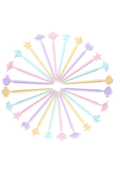 Generic KASTWAVE Plastic Toothpicks Set, 40 PCS Food Fruit Fork, Cute Animals...