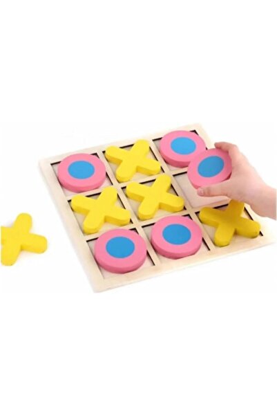 Generic لعبة تيك تاك تو الخشبية - 30×30 سم