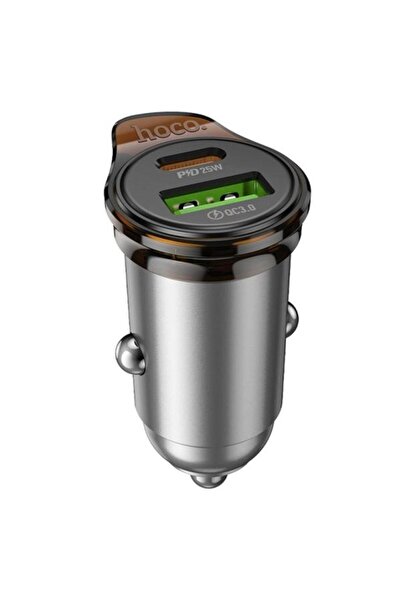 Hoco Încărcător auto cu cablu Lightning NZ16A, 43W, 3A, 1 x USB-A - 1 x USB-C...