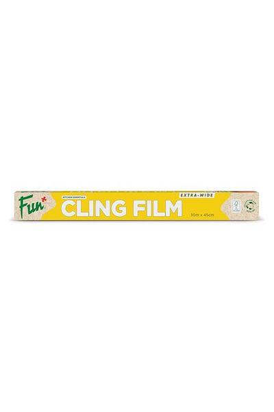 Generic Fun Extra-Wide Cling Film Wrapper, 30m x 45cm, 150 Sqft, Premium Food Wrap for Freshness, Kitchen S
