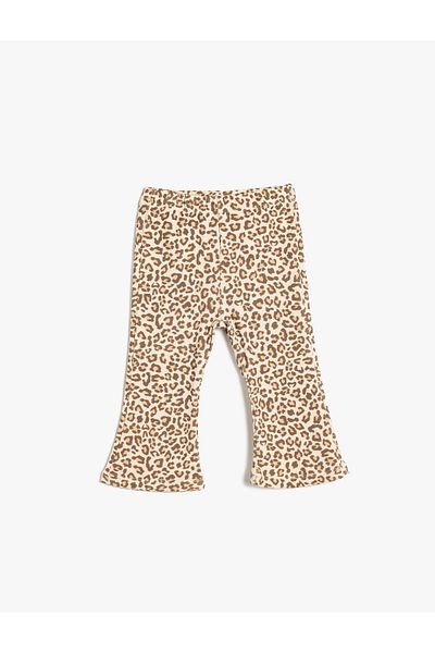Koton Beige Girl's Flare Leggings