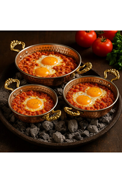 ANTEPSEPETİ Copper 3-Piece Standard Pan Set