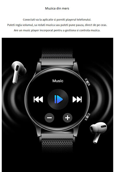 Smart Vibe Ultra Amoled WiX Call - Έξυπνο ρολόι κλήσεων Bluetooth, 24/7 Fitness Tracker, ΗΚΓ/ΚΑΡΠ/SpO2, Miami Rose