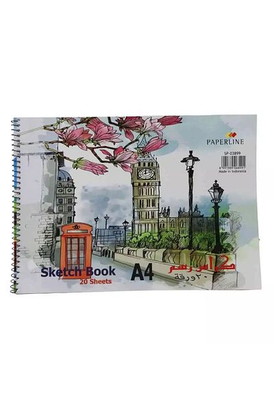 Generic Paperline Sketch Book for Kids – 20 Sheets | Drawing Notebook for Art, Painting & Creativity