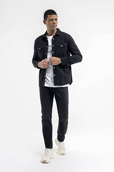 Loft Black Men's Shirt Lf2035732
