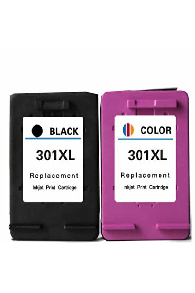 HP 301XL SİYAH RENKLİ MUADİL 2 Lİ