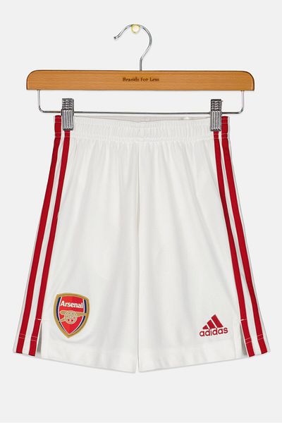 adidas Kids Boy Sportswear Fit Brand Logo Training Shorts, White
