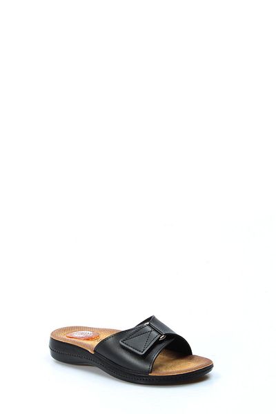 Ayakkabıhane Black Comfortable Women's Home Slippers Ah1E00126151291916151330