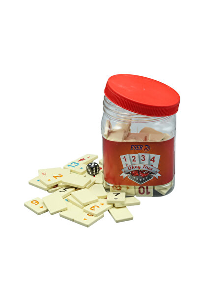 Sera Oyun Aletleri Okey Stone Artifact Brand Special with Storage Box