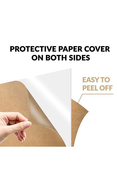 Lamsit Ibdaa Acrylic Sheet 3mm Thick Pack of 2 (Rectangle, White)