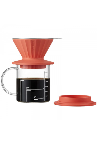 BUYDEEM Filtru de cafea CD1024-VO, 350ml (portocaliu/transparent)