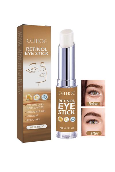 EELHOE Retinol Under Eye Stick for Anti-Wrinkle and Dark Circle Removal, 1 pc 3ml