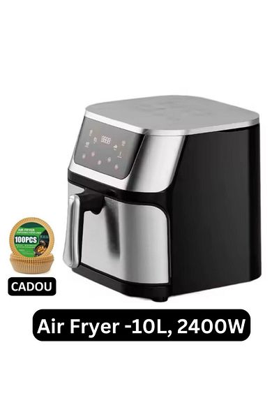 AT Performance AirFryer Professional Fryer - 10L Tank, 2400W, Digital with Hot Air, Meat and Vegetables