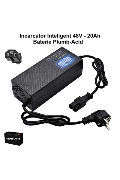 VTM Smart Charger 48V-20Ah for Electric Bicycle or Scooter, Lead-Acid
