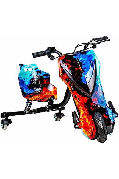 EMATTERIO Tricicleta Electrica Drift pentru Copii cu Suspensie 250W, 36V, 4000 mAh, Bluetooth, Viteza 15 km/h