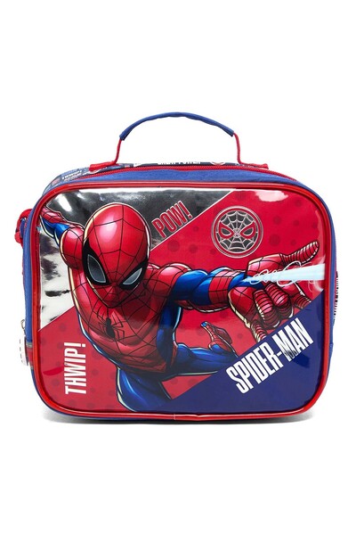 R&B حقيبة غداء سبايدر مان للأولاد باللون الأزرق الداكن