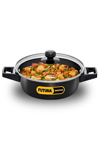 Generic طاجن هوكينز فيوتورا للطهي والتقديم، سعة 2 لتر، غير لاصق مع غطاء زجاجي...