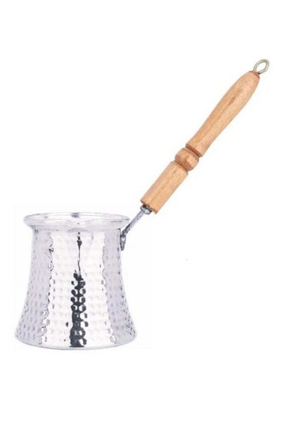 ELEGANT HOME Turkish Coffee Pot with Wooden Handle 240ml