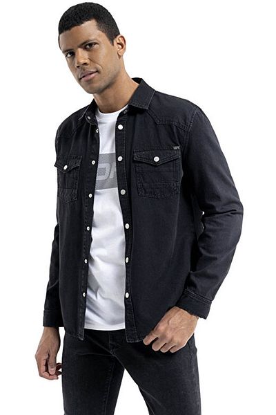 Loft Black Men's Shirt Lf2035732