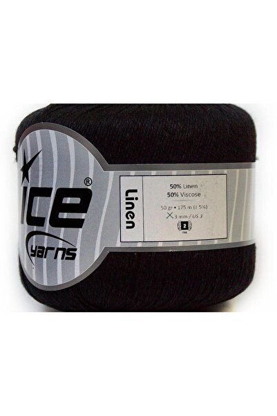 Ice yarns 6×50 جرام. قماش الكتان، فيسكوز الكتان، فيسكوز أسود، خيوط صيفية، كتان