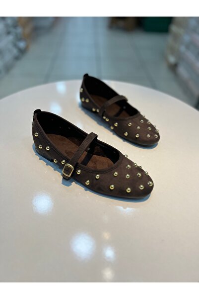 Alphus Hco Troplu Aksesuarlı Kadın Düz Babet