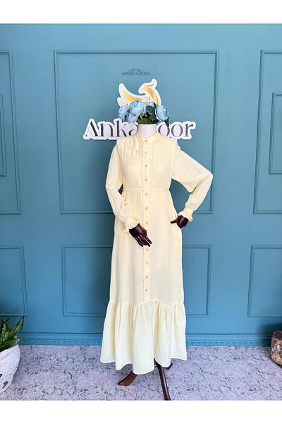 Nissra Ankanoor Skirt Ruffled Lace Muslin Dress Anka255101