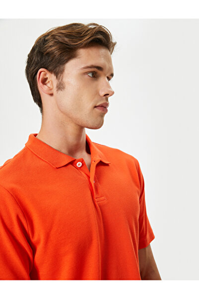Koton تي شيرت رجالي أحمر بقصّة Slim Fit