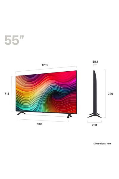 LG Televizor NanoCell LED 139 cm (55") 55NANO82T6B, Ultra HD 4K, Smart TV, WiFi, CI