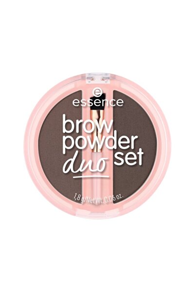 Essence Set pentru sprancene Brow Powder, 03 Dark, 1,8 g,