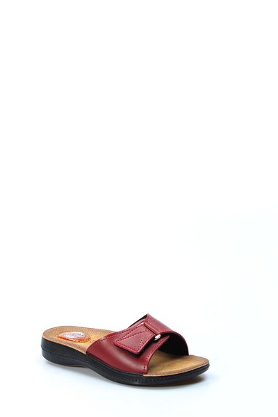 Ayakkabıhane Burgundy Comfortable Women's Home Slippers Ah1E00126151291916151330