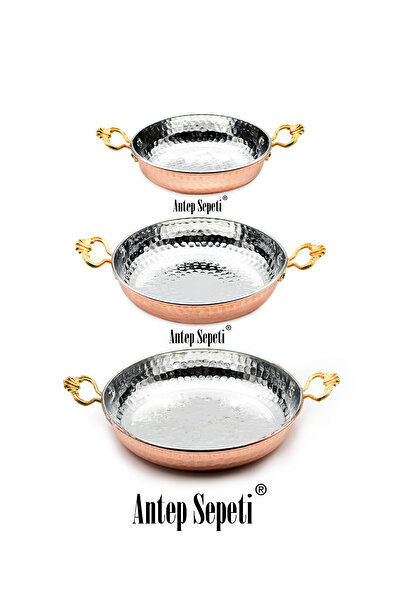 ANTEPSEPETİ Copper 3-Piece Standard Pan Set