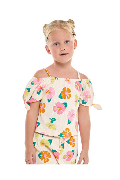 R&B Floral Printed Off Shoulder Top