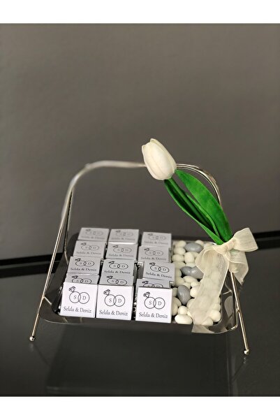 Desenor Concept 60 Adet Kız Isteme Çikolatası, Söz, Nişan Çikolatası Lale Süs...