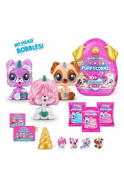 Rainbocorns Set 3 figurines Pocket Puppycorn 3 Pack by ZURU