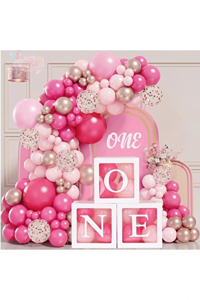 Partile 1 Yaş Doğum Günü Kutlama Seti One Kutulu Parti Eğlence Kutlama